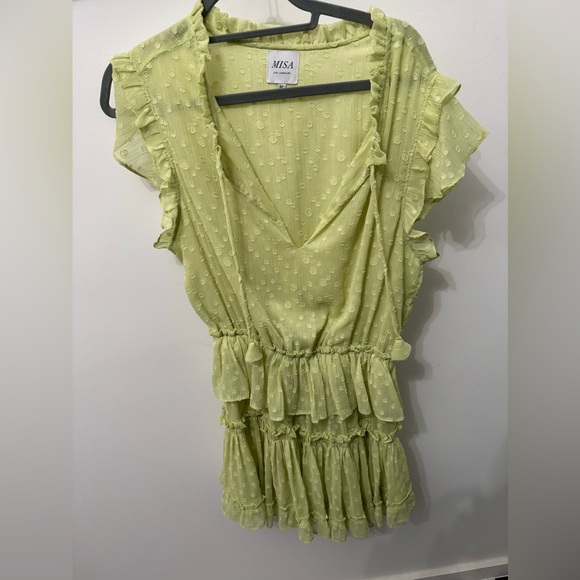 Misa Los Angeles Medium Lilian Honey Dress. 💚⚡️ - Picture 5 of 8